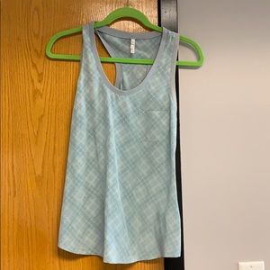 Joie blue silk racer back tank size small